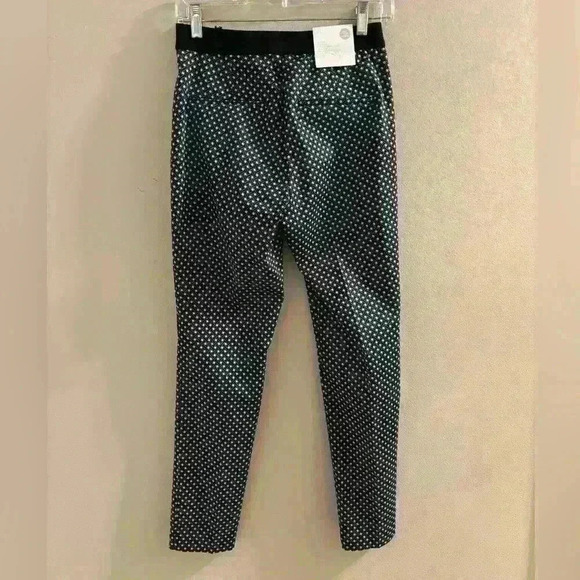 ZARA Multi Color Geometric Print Stretch Pants Sz 4 - Picture 2 of 5